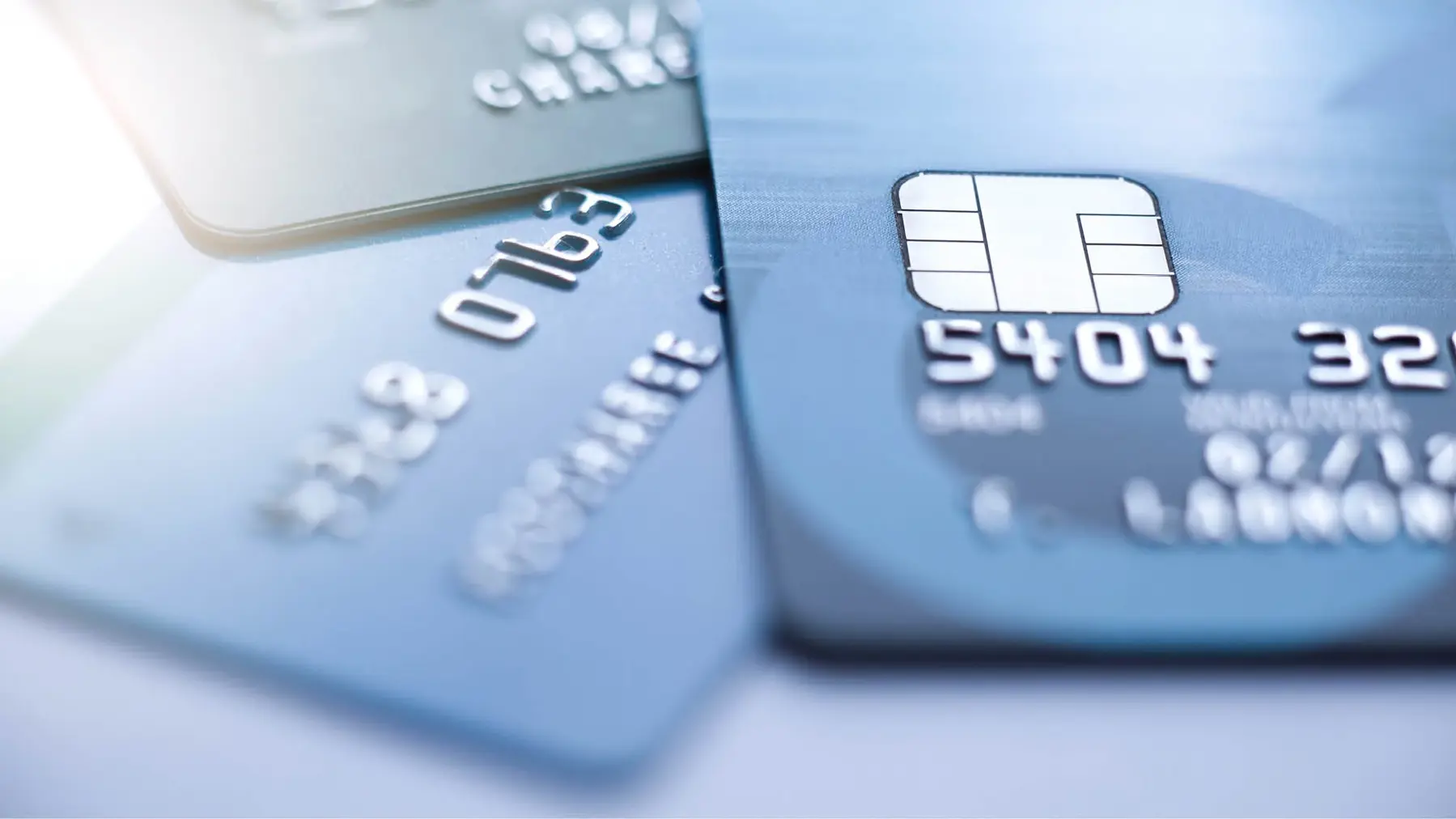 Three credit and credit cards