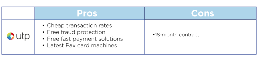 UTP pros and cons chart